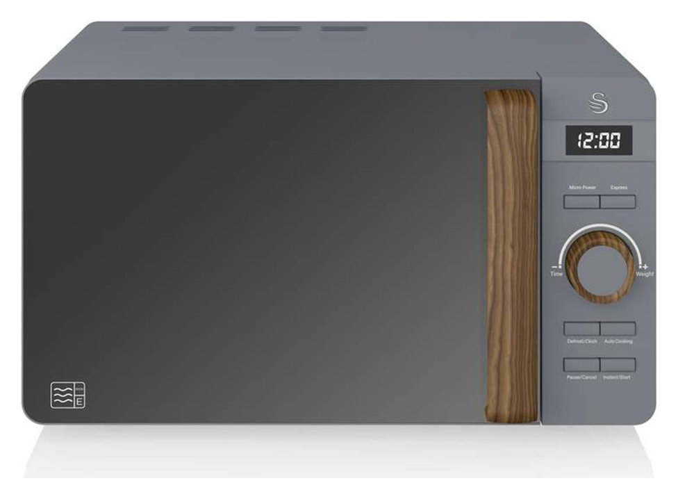 Swan Nordic 800W Standard Microwave SM22036GRYN - Grey