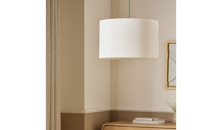 Argos Home Cream Drum Easy Fit Lampshade - 40cm