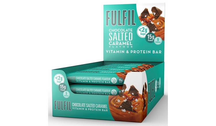 Buy FULFIL Salted Caramel Snack-Size Vitamin Protein Bars 15x40g ...