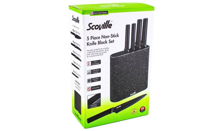 Scoville Neverstick 5 Piece Non-Stick Knife Block Set
