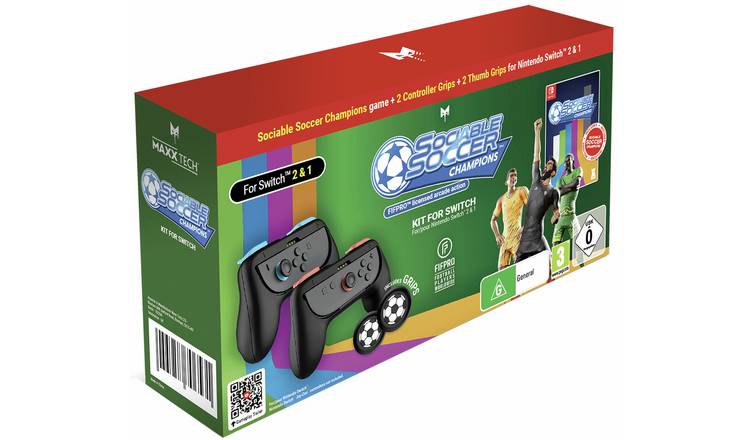 Maxx Tech Sociable Soccer Champions Game Kit Nintendo Switch 2 & 1