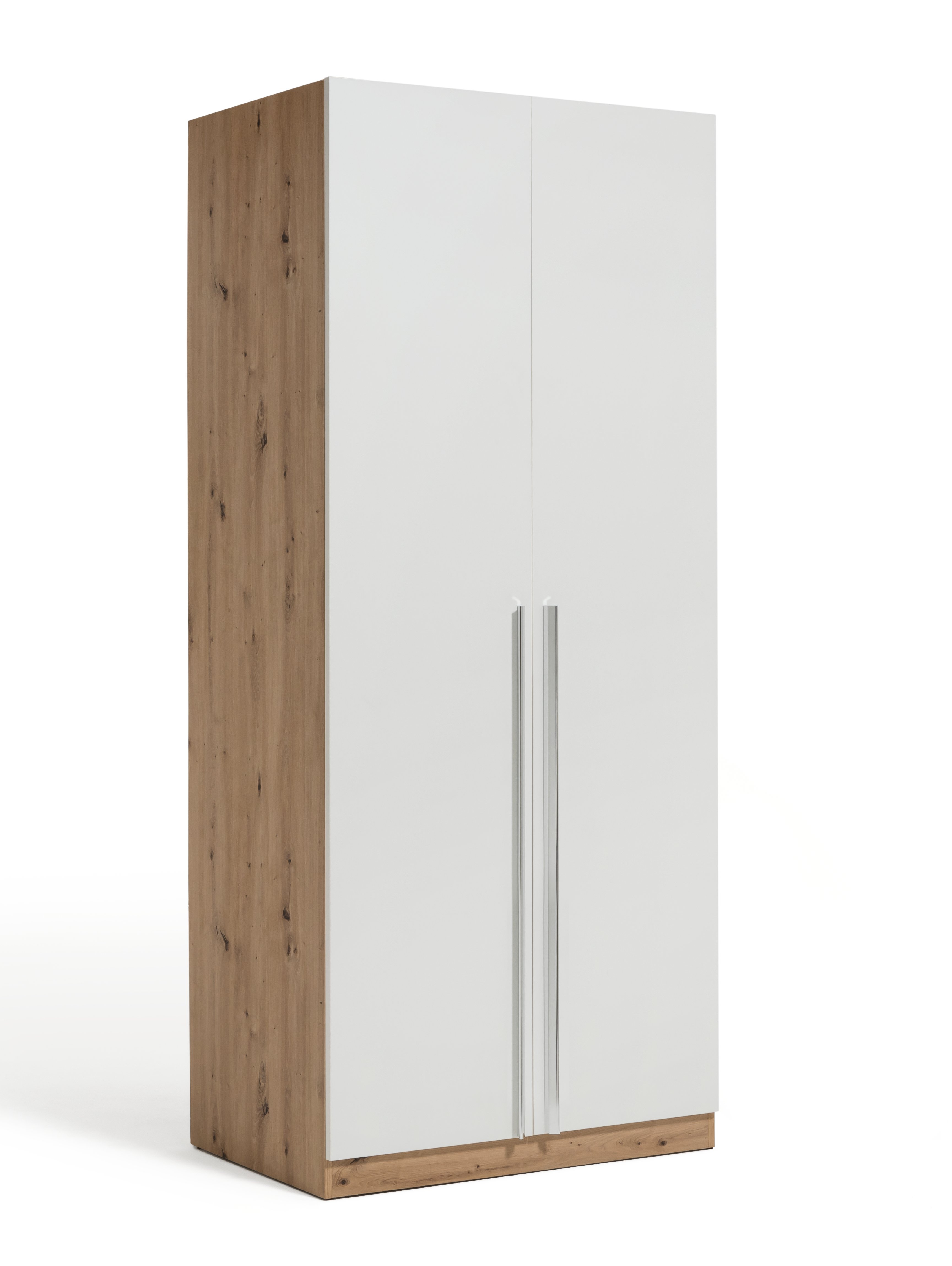 Habitat Munich 2 Door Wardrobe - White & Oak Effect