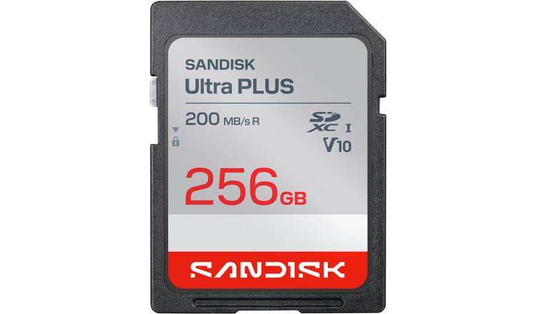 SanDisk Ultra PLUS 200MB/s SDXC UHS-I Memory Card - 256GB