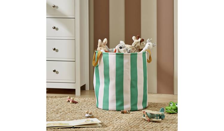 Argos Home Kids Stripe Storage Bag - Green