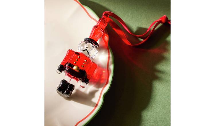 Habitat Glass Nutcracker Christmas Ornament