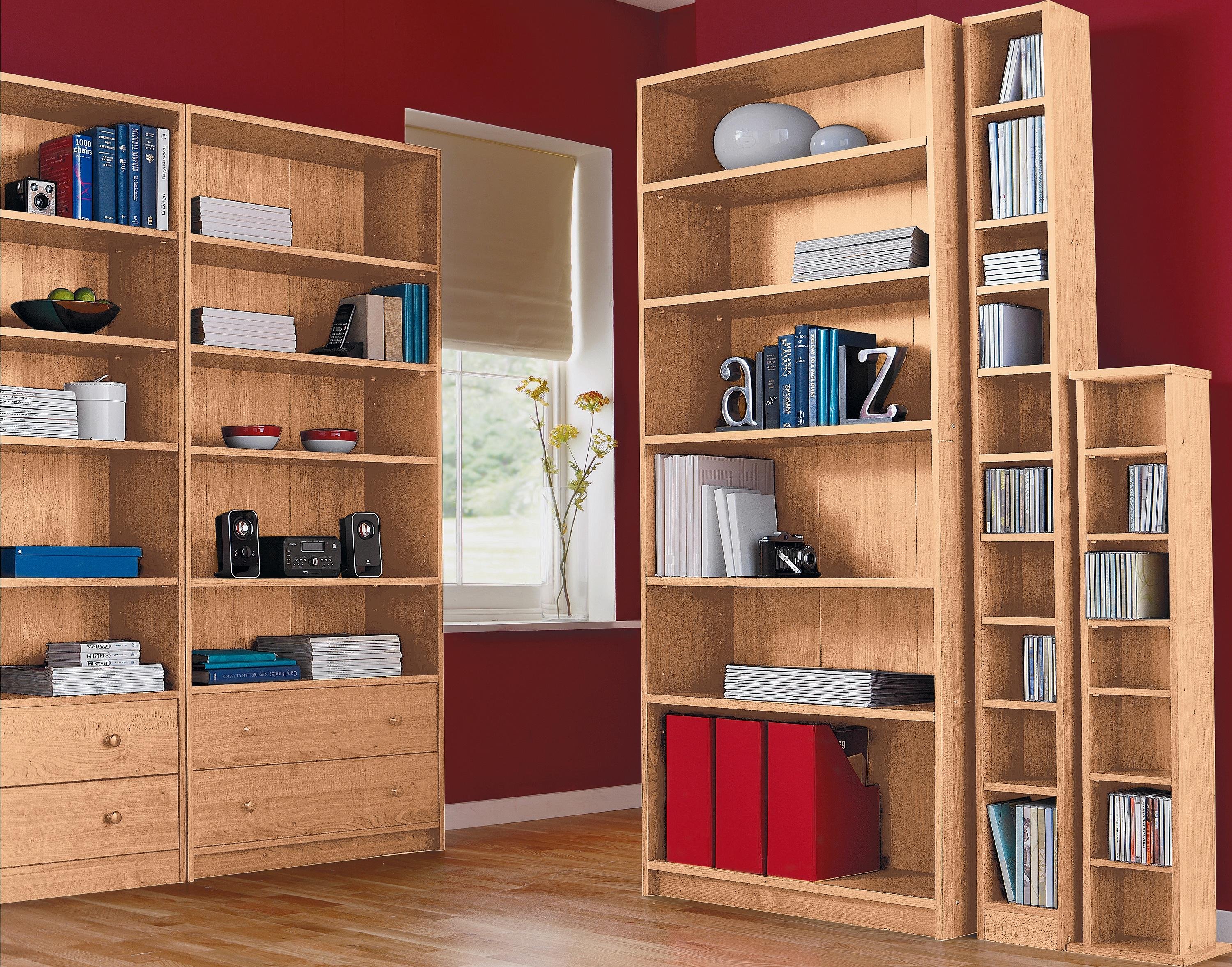 Argos Home Maine CD and DVD Media Storage - Beech Effect