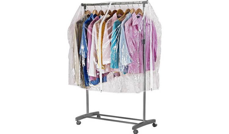 Buy Argos Home Clothes Rail Cover - Clear | Hanging rails and canvas