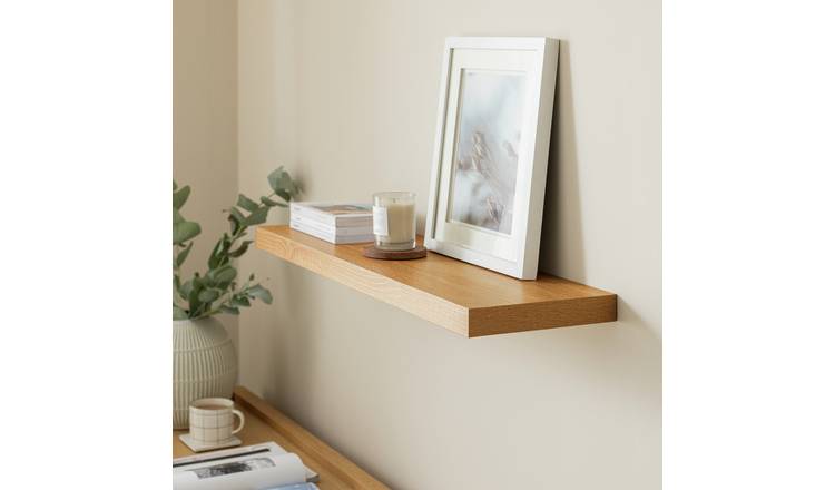 Habitat Jak 80cm Floating Shelf - Oak Effect
