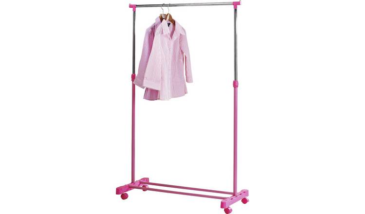 Buy Argos Home Adjustable Chrome Plated Clothes Rail - Pink | Hanging
