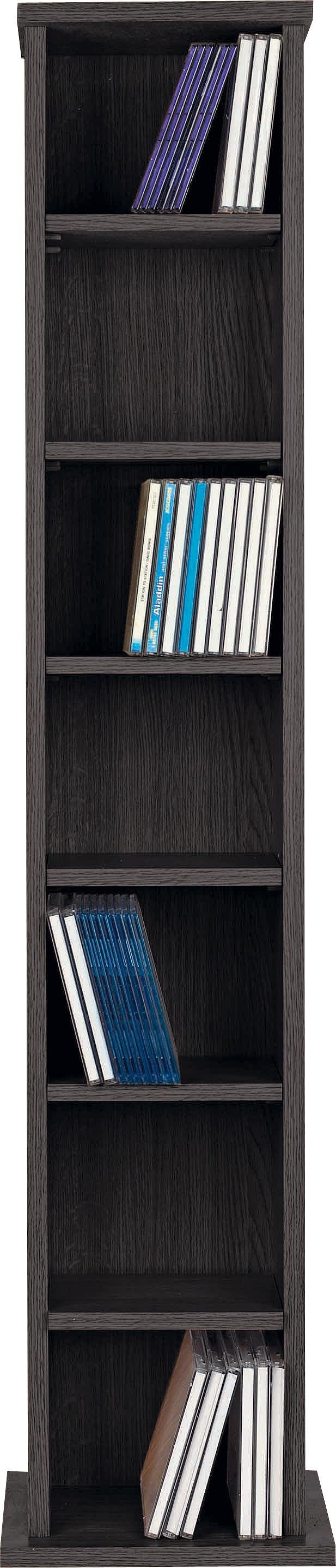 Argos Home Maine CD and DVD Media Storage - Black Ash Effect