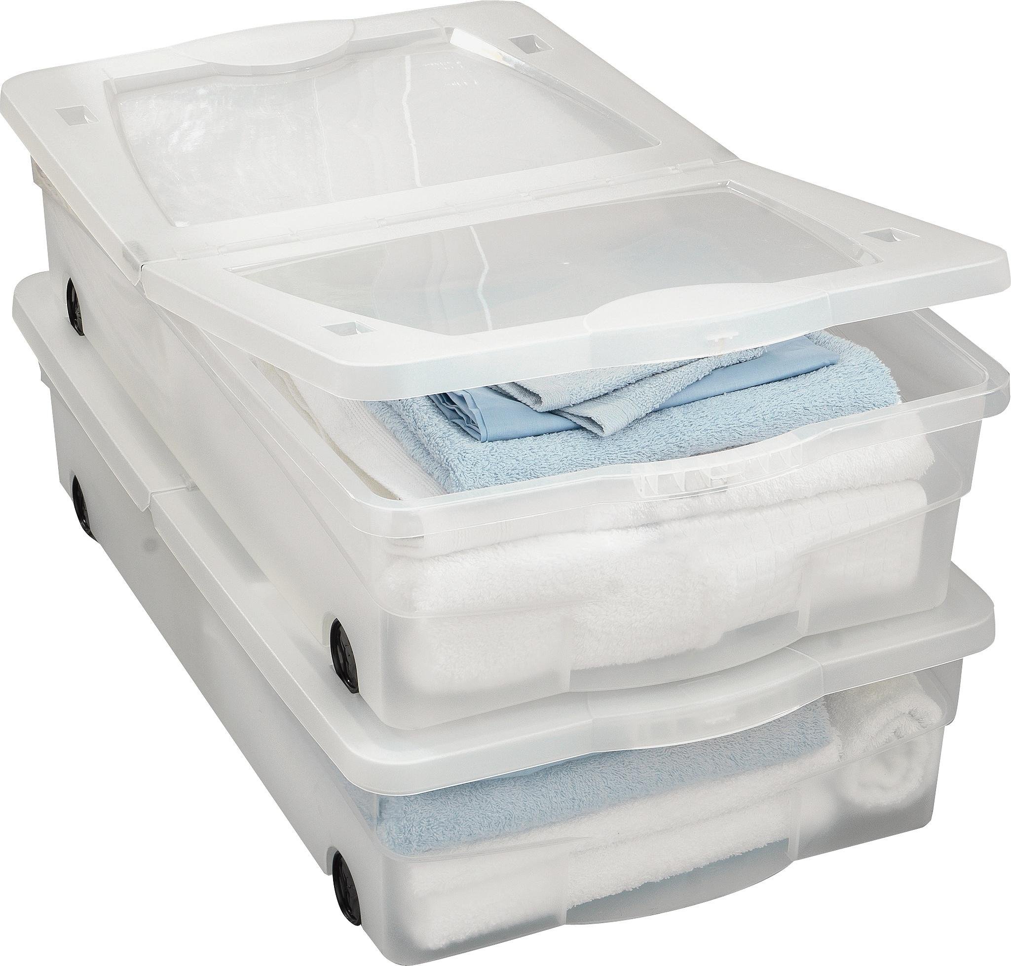 Argos Home 50 Lt Plastic Underbed Storage w/ Lids - Set of 2