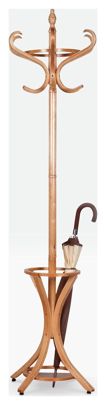 Argos Home Wooden Hat and Coat Stand - Pine