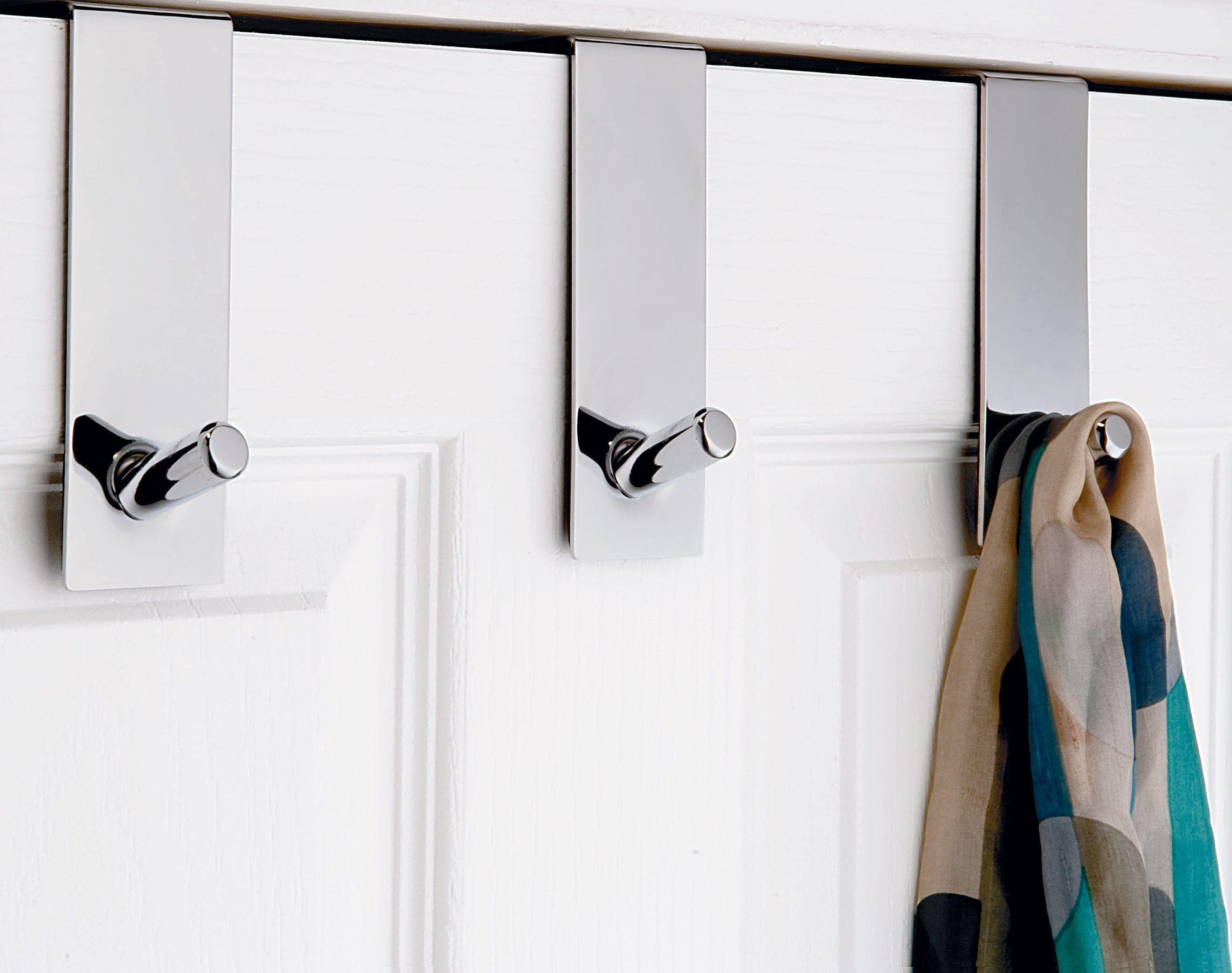 Buy Argos Home Pack of 3 Over the Door Hooks - Black