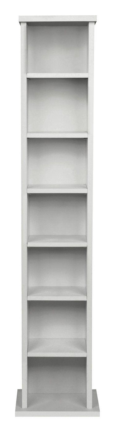 Argos Home Maine CD and DVD Storage unit - White wood effect