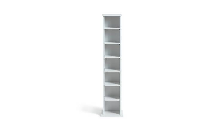 Argos Home Maine Tall CD and DVD Storage unit - White by Argos