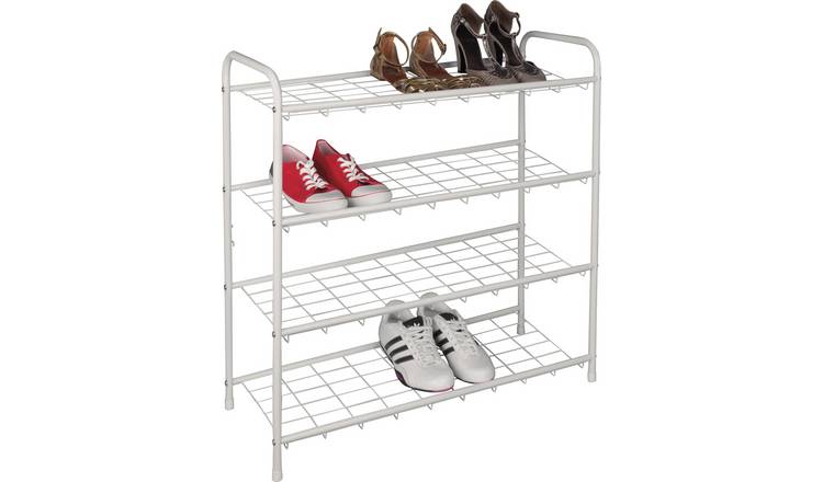 Buy Argos Home 4 Shelf Shoe Storage Rack White Shoe Storage Argos