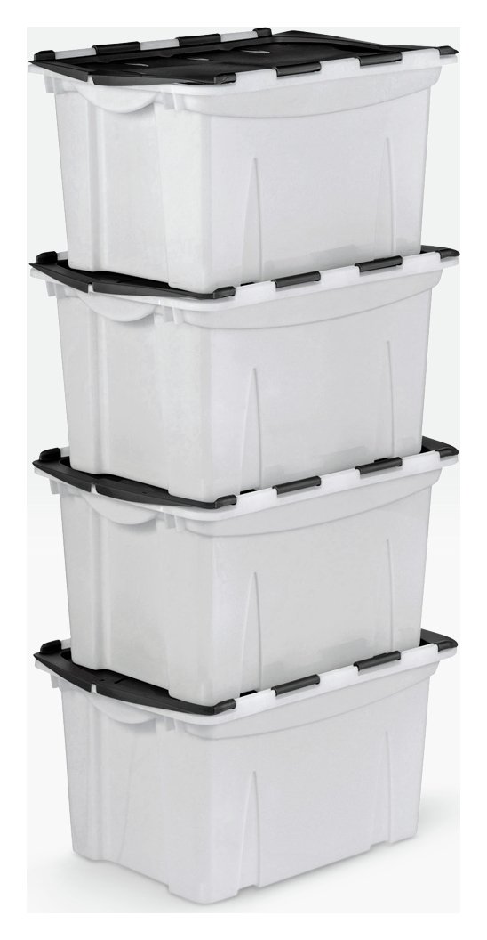 Argos Home 40 Lt Blk Crocodile Lid Storage Boxes Reviews