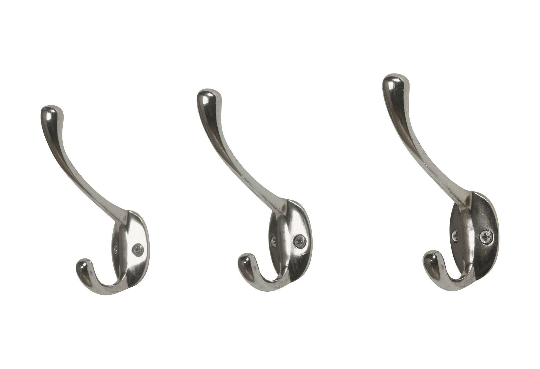 Argos Home Set of 3 Double 12cm Hooks Reviews