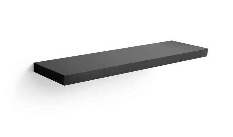 Buy Habitat Jak 30cm Floating Shelf - Gloss Black