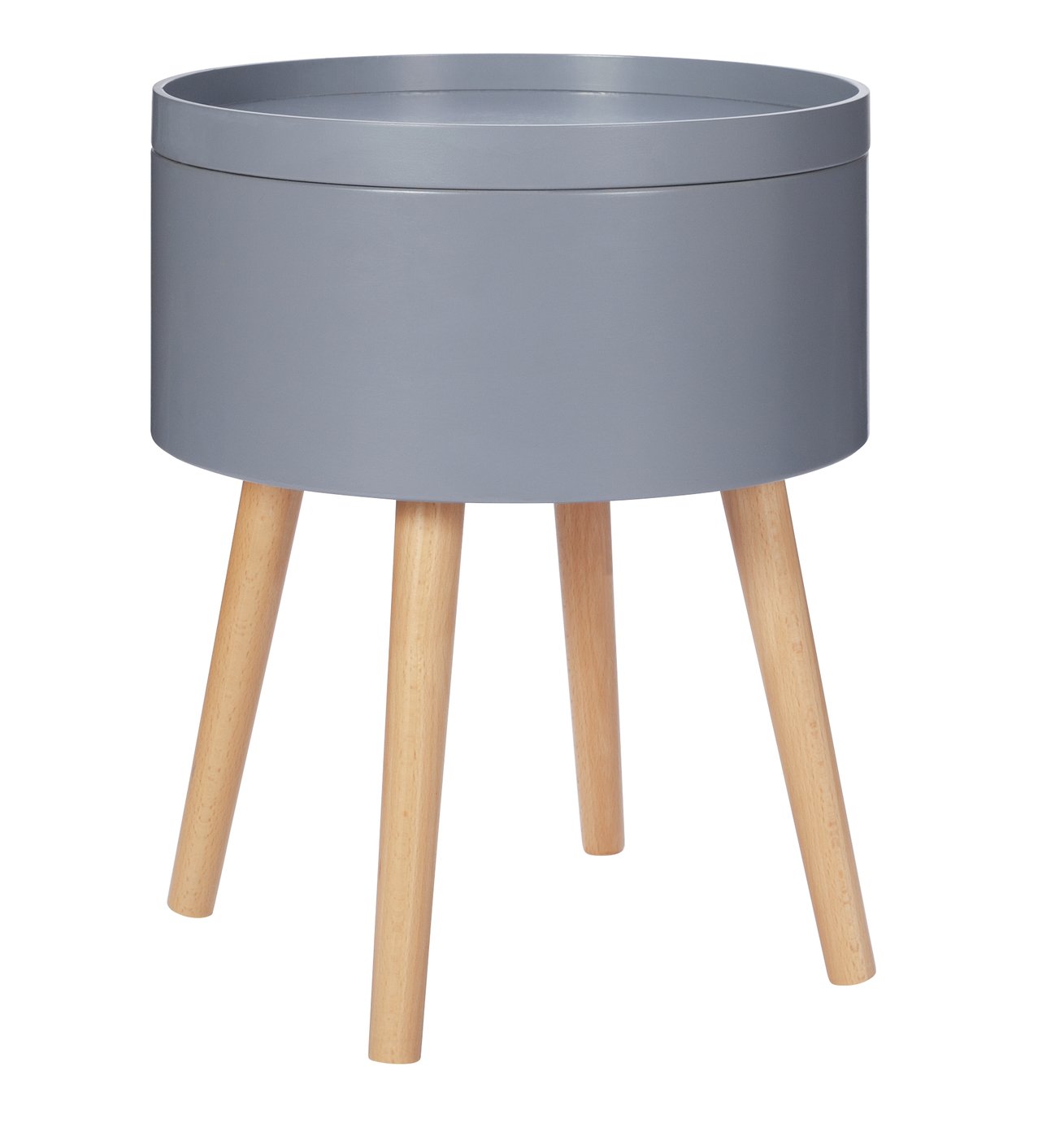 Habitat Skandi Storage Side Table - Grey