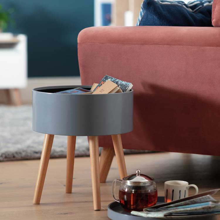 Habitat Skandi Storage Side Table - Grey 0