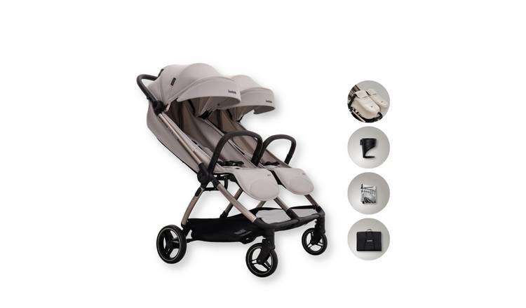 JoviKids Ayla Twin Stroller - Dawn Beige