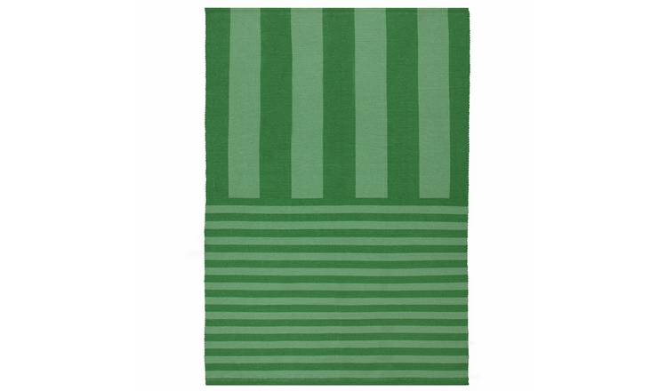 Furn Polyester Green Rectangle Outdoor Rug