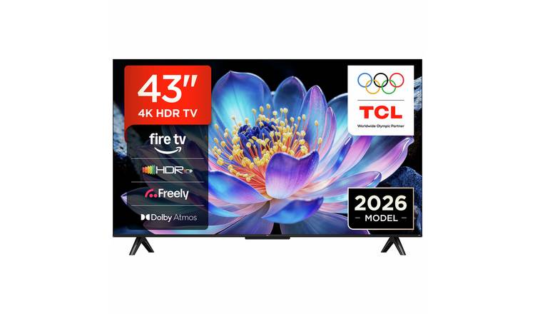 TCL 43 Inch 43V6D-UK Smart 4K UHD HDR DLED Fire TV