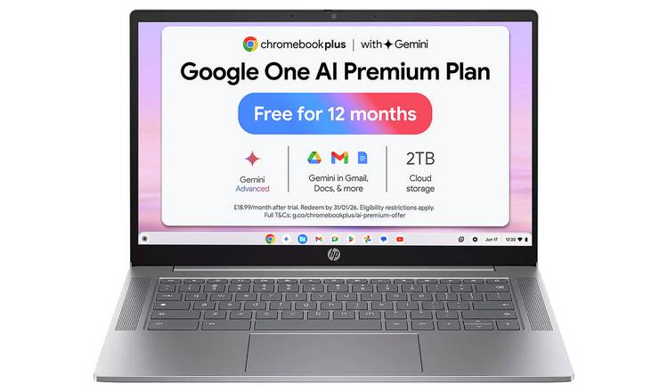 HP 14a-nf0000na 14in i3 8GB 256GB Chromebook Plus - Grey