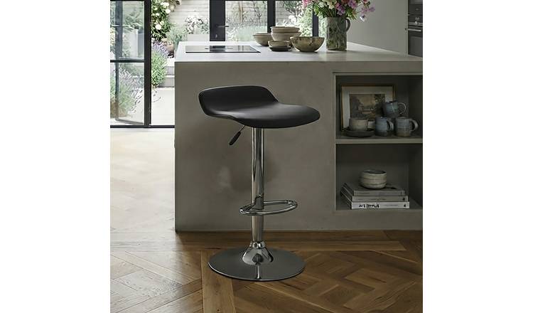 Dorel Ohio Faux Leather Bar Stool - Black