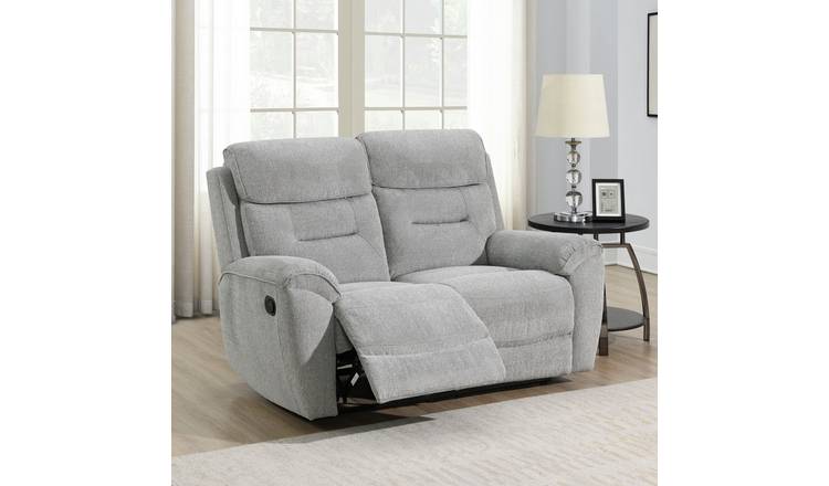 Sofa Source Huntington 2 Seater Recliner Sofa - Light Grey