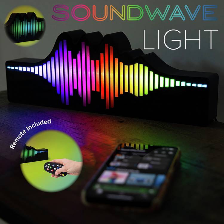Fizz Sound Wave Logo LED Novelty Light - Multicoloured 0