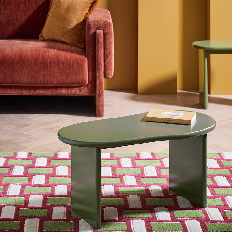 Habitat Leena Organic Shape Coffee Table - Green 0