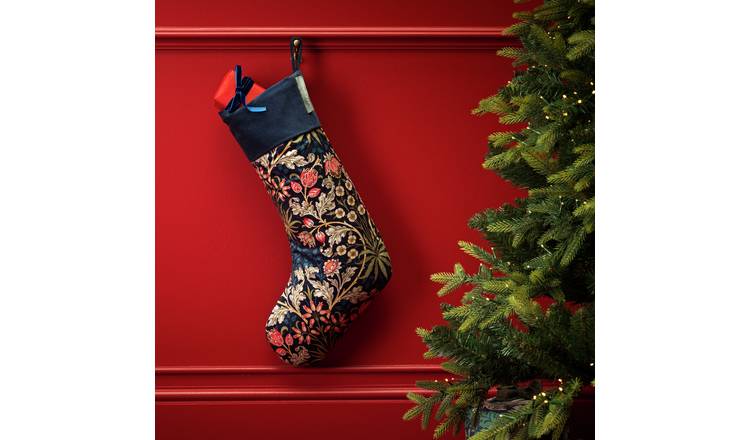 Habitat x Morris & Co. Botanical Prints Christmas Stocking