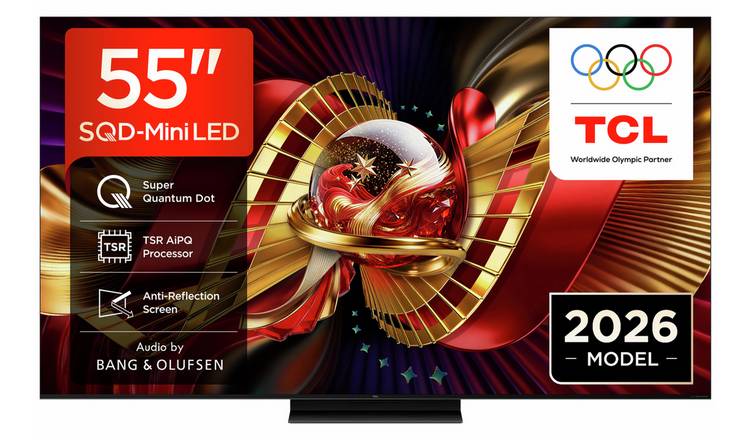TCL 55 Inch 55C8L-UK Smart 4K UHD SQD Mini LED Google TV
