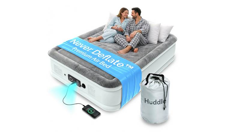 Huddle Living PVC Never Deflate Camping Air Bed - Double