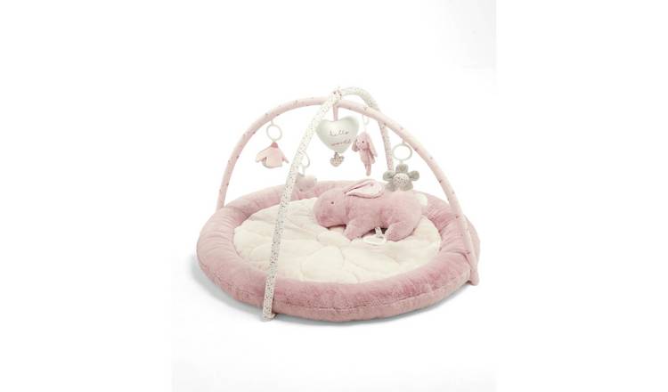 Mamas & Papas Comfy Padded Fux Fur Baby Playmat - Pink