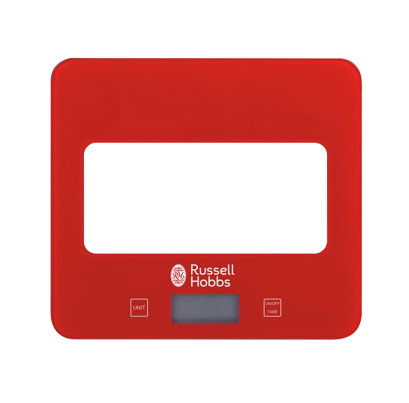 Russell Hobbs Square Digital Scale - Red