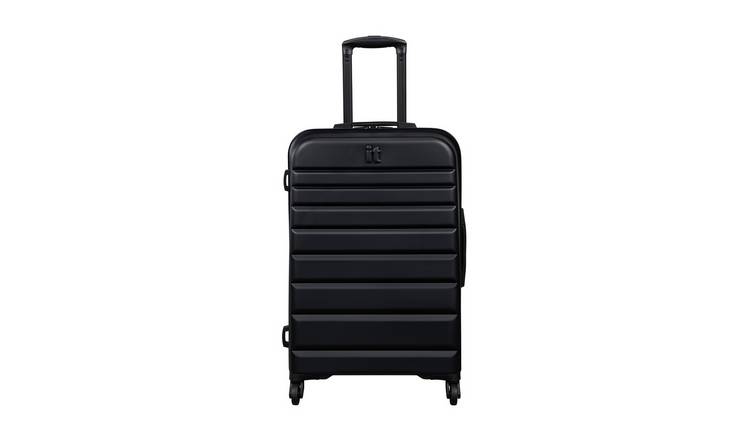 IT Luggage Concurring 4 Wheel Hard Medium Suitcase - Black