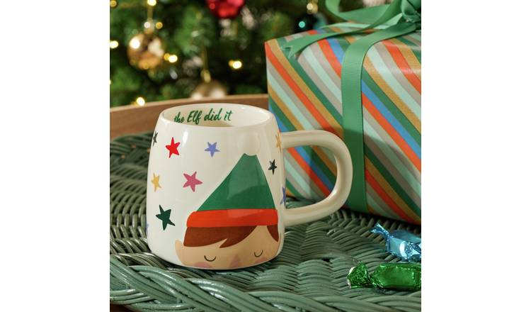 Argos Home 3D Elf Head Shape Ceramic Mug