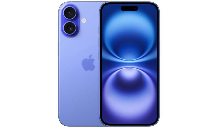 SIM Free iPhone 16 5G 128GB AI Mobile Phone - Ultramarine
