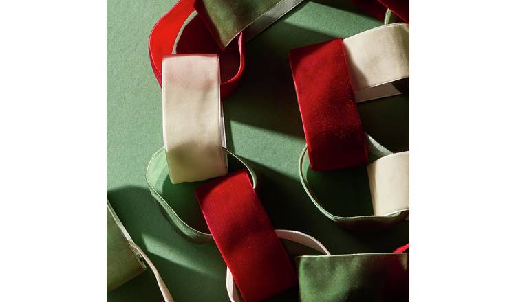 Argos Home 18 Fabric Loops Linked Christmas Garland