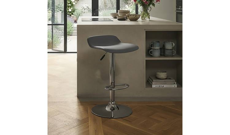 Dorel Ohio Faux Leather Bar Stool - Grey