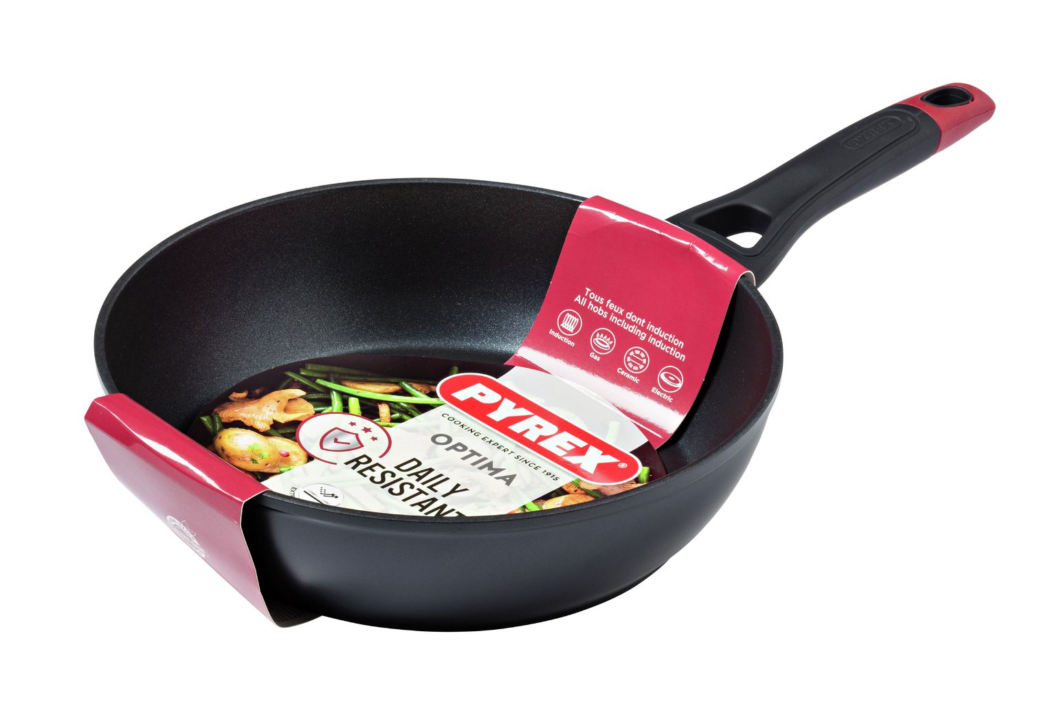 Pyrex Optima 26cm Non Stick Aluminium Deep Frying Pan