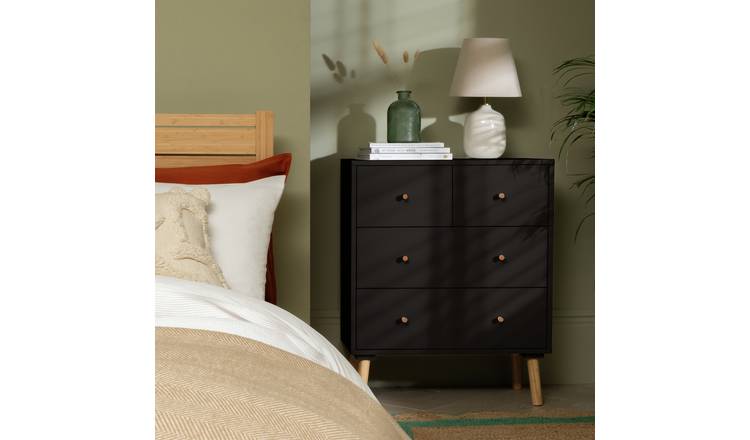 Habitat Otto 4 Drawer Chest - Black