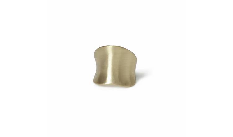 Freedom Gold Tone Brushed Chunky Ring - Small