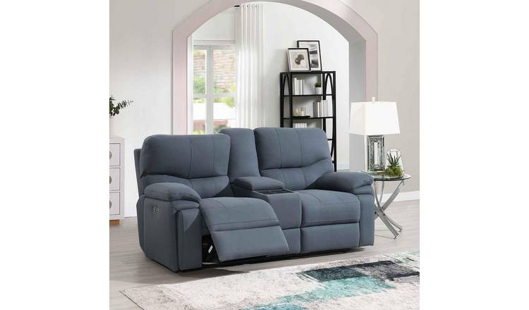 Sofa Source Flux 2 Seater Power Recliner Sofa - Blue