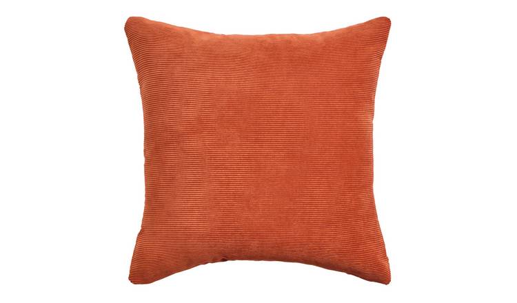 Habitat Cord Cushion Burnt Orange - 50x50cm