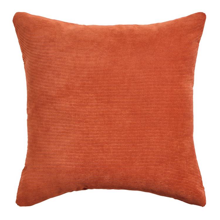 Habitat Cord Cushion Burnt Orange - 50x50cm 0
