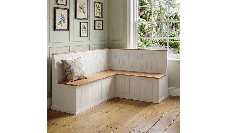 Dorel Sara Corner Bench 120x160 - White & Oak